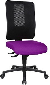 Thumbnail - Topstar Bürostuhl Open X (N), OX1000 G030 Stoff lila, Gestell schwarz