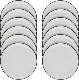 ID Fine Teller Modest Black Lona grau Ø 25,0 cm, 12 St.