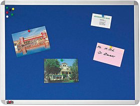 dots Pinnwand 60,0 x 45,0 cm Textil blau