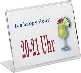 SIGEL Tischaufsteller DIN A7 quer, 1 St.