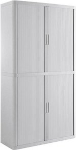 PAPERFLOW easyOffice Rollladenschrank weiß ohne Fachböden 110,0 x 41,5 x 204,0 cm