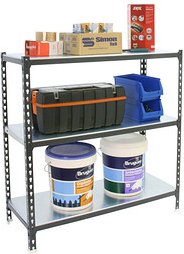 Thumbnail - Simonrack Schwerlastregal SIMONCLICK 8425437096952 anthrazit, weiß 90,0 x 30,0 x 90,0 cm