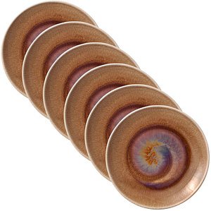 HEART & SOUL Teller Perfect Match Oyster braun 21,0 cm, 6 St.