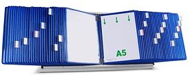 Thumbnail - tarifold Sichttafelsystem 435601 DIN A5 blau mit 60 St. Sichttafeln, 1 St.