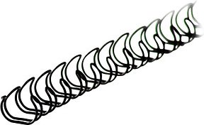 LMG Drahtbinderücken schwarz für 30 Blatt, 100 St.