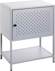 Thumbnail - HAKU Möbel Konsole Nachttisch rechteckig Metall grau 45,0 x 30,0 x 60,0 cm, 1 St.