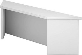 HAMMERBACHER Thekenaufsatz gerade, lichtgrau 108,0 x 32,0 x 35,0 cm