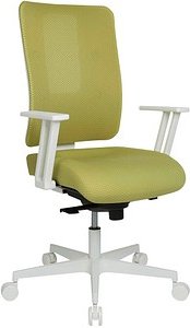 Topstar Bürostuhl Sitness Life 50, FY530E CR99 Stoff grün, Gestell weiß