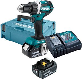 makita DDF484RTJ Akku-Bohrschrauber-Set 18,0 V, mit 2 Akkus