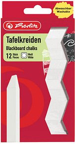 herlitz Kreide weiß 12 St.