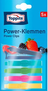 Thumbnail - Toppits Verschlussclips Power-Klemmen (7 cm Länge) mehrfarbig, 5 St.