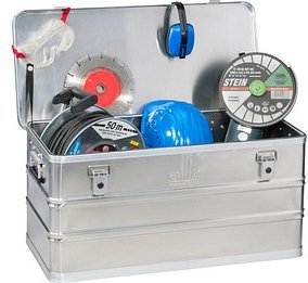 Allit AluPlus Alubox 90,0 l grau 78,0 x 38,5 x 37,5 cm