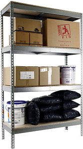 Simonrack Schwerlast-Weitspannregal SIMONFORTE CHIPBOARD 8425437081552 silber 210,0 x 45,0 x 200,0 cm