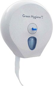 Green Hygiene® Toilettenpapierspender RIESENRAD weiß-meliert Kunststoff