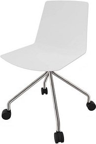 Quadrifoglio Besucherstuhl Clue OCLUEA02 BAF05 BA weiß Kunststoff