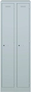 BISLEY Spind lichtgrau PL3050D1645, 2 Schließfächer 60,0 x 50,0 x 180,0 cm