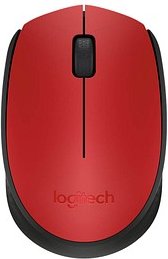 Logitech M171 Maus kabellos schwarz, rot