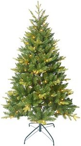 Idena Weihnachtsbaum mit LED Lichterkette grün