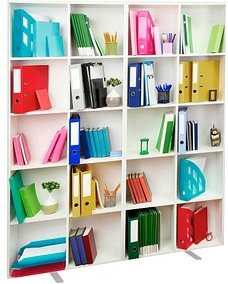 PAPERFLOW Trennwand easyScreen ES160002, Ordner bunt 160,0 x 173,2 cm, 1 St.