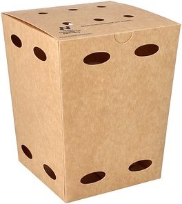 100 conpax Pommes-Boxen NOTPLA 12,5 x 12,5 cm