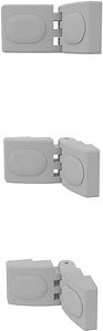 Thumbnail - Quadrifoglio Verbindungselemente für Trennwände grau, 3 St.
