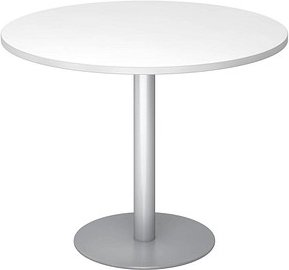 HAMMERBACHER Bistrotisch weiß 100,0 x 100,0 x 74,0 cm, 1 St.