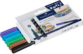 FABER-CASTELL Fairy forest Lackmarker farbsortiert 1,5 mm, 6 St.