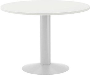 rocada Mehrzwecktisch weiß rund, Säulenfuß weiß, 100,0 x 100,0 x 72,0 cm