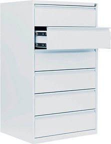 Thumbnail - LÜLLMANN Karteischrank signalweiß 76,0 x 62,0 x 132,0 cm, 1 St.