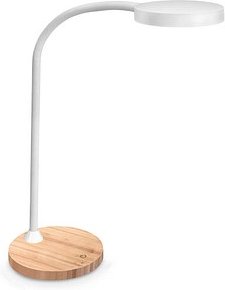cep FLEX Silva LED Schreibtischlampe weiß, buche 5,5 W