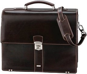 Alassio Aktentasche MONACO Leder dunkelbraun 47022