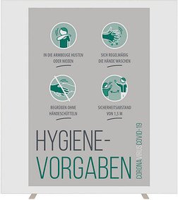 Thumbnail - PAPERFLOW Trennwand easyScreen, Hygiene-Vorgaben weiß 160,0 x 174,0 cm, 1 St.
