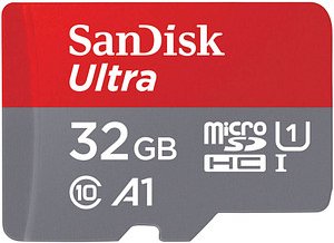 SanDisk Speicherkarte microSDHC Ultra, 32 GB, 1 St.