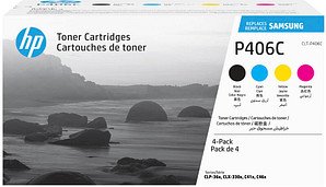 HP CLT-P406C (SU375A) schwarz, cyan, magenta, gelb Toner, 4er-Set