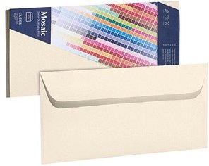 Thumbnail - artoz Briefumschläge Mosaic DIN lang ohne Fenster elfenbein haftklebend 20 St.