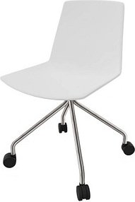 Quadrifoglio Besucherstuhl Clue weiß Kunstleder