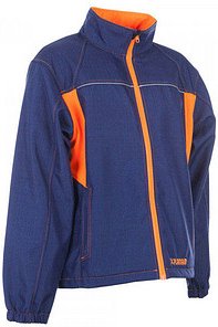 Thumbnail - PLANAM® Herren Softshelljacke "BASALT NEON" marine Größe 3XL