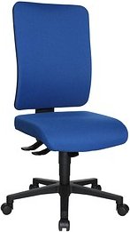 Thumbnail - Topstar Bürostuhl Open X (P), OX4000 T26 Stoff blau, Gestell schwarz