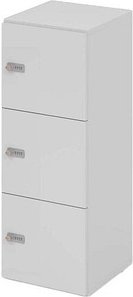 HAMMERBACHER Schließfachschrank lichtgrau V234L3/5/5/ZS, 3 Schließfächer 40,0 x 42,0 x 110,0 cm