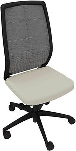 Quadrifoglio Bürostuhl Orion Stoff beige, Gestell schwarz