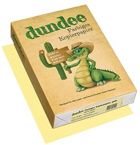 dundee Kopierpapier Color gelb DIN A4 80 g/qm 500 Blatt