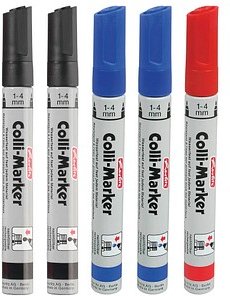herlitz Colli-Marker Permanentmarker farbsortiert 1,0 - 4,0 mm, 5 St.