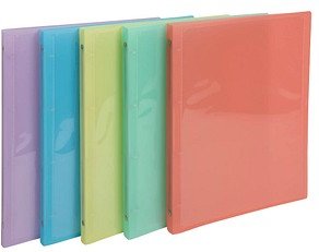 Exacompta Kreacover Pastell Ringbücher 4-Ringe farbsortiert 2,0 cm DIN A4, 20 St.