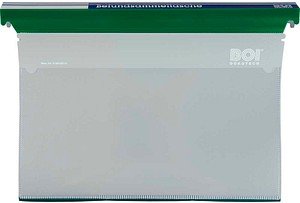 BOI Patienten-Dokumentations-Hängemappe Kunststoff grün DIN A4 1x 2 Ringe, Q-Mechanik, 10 St.