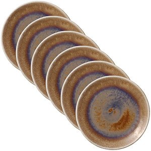 HEART & SOUL Teller Perfect Match Oyster braun Ø 15,0 cm, 6 St.