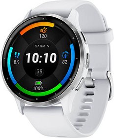 GARMIN Venu 3 Smartwatch steinweiß, silber