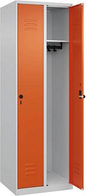 CP Spind Classic Plus reinorange, lichtgrau 080000-20 S10001, 2 Schließfächer 60,0 x 50,0 x 185,0 cm