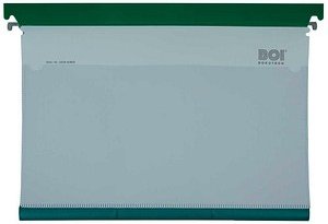 BOI Patienten-Dokumentations-Hängemappe Kunststoff grün DIN A4 1x Schlauchmechanik, 1 St.
