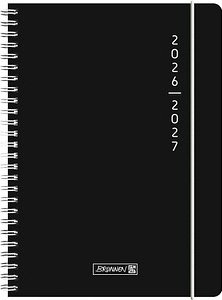 BRUNNEN Schülerkalender Plain Black 2026/2027 schwarz, 1 St.