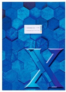 Thumbnail - HERMA Heftumschlag X dunkelblau Papier DIN A4